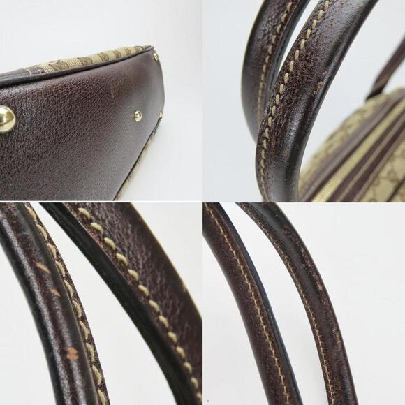 GUCCI Brown Leather Boston Bag - Picture 5 of 11